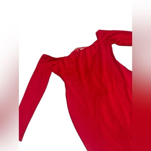 🔥 Alice + Olivia women’s Dorinda Off-shoulder Fitted bodycon Midi Dress Size 2 - Picture 5 of 10